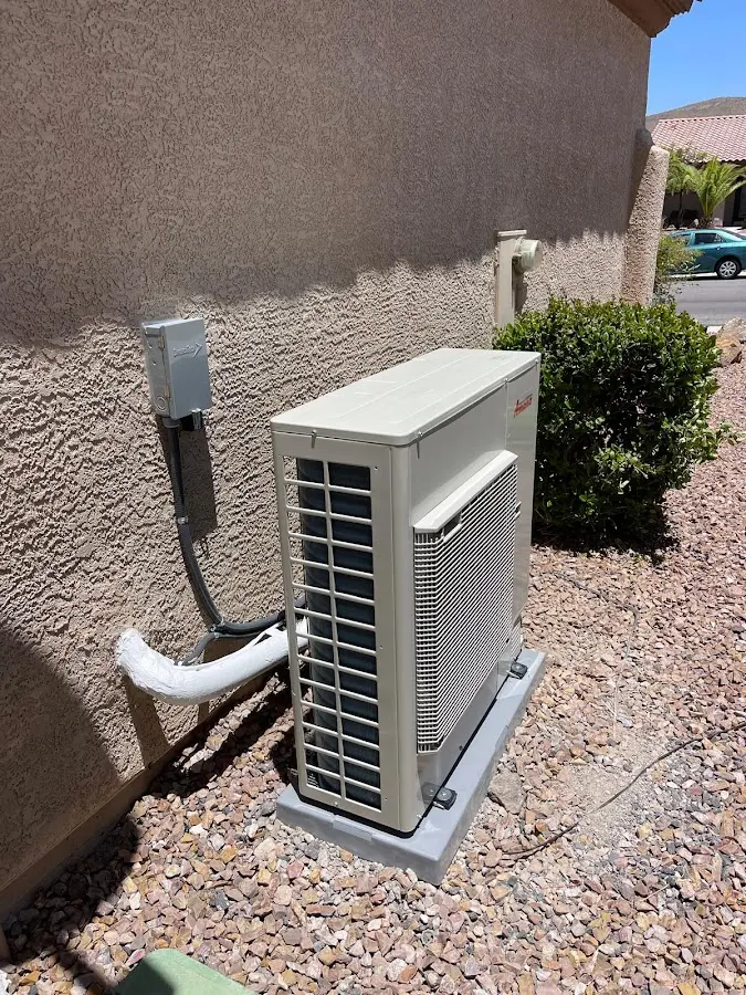 Residential air conditioning condenser unit in Chico
